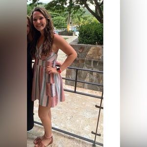 AEO Striped Halter Dress